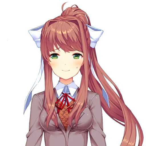 📚 Стикер «just Monika .//» для Telegram