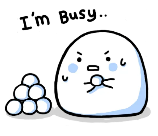 ⛄ Стикер «Just a snowball» для Telegram