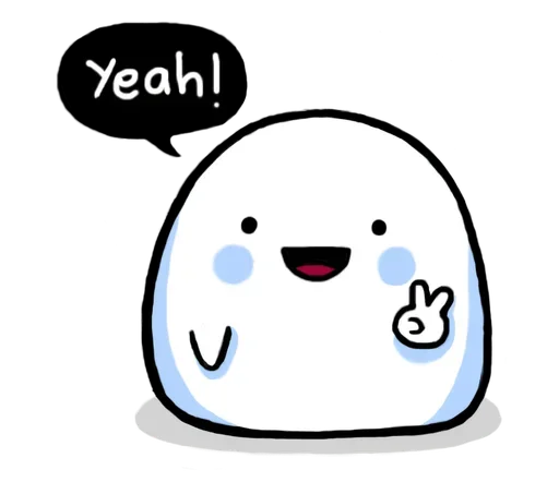⛄ Стикер «Just a snowball» для Telegram