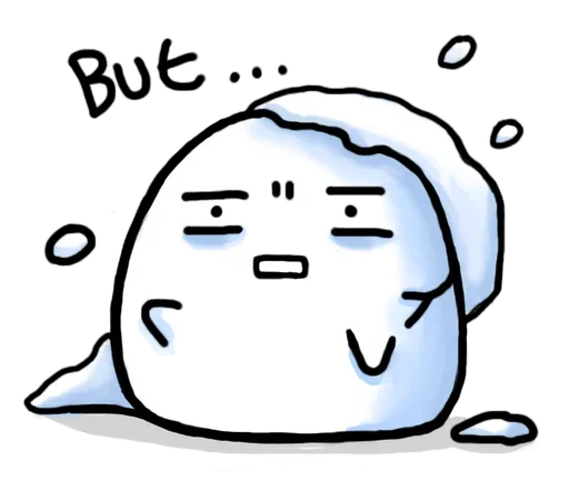 ⛄ Стикер «Just a snowball» для Telegram