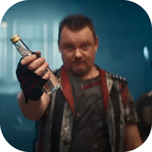 🍾 Стикер «Вдали, над деревней летали собаки» для Telegram