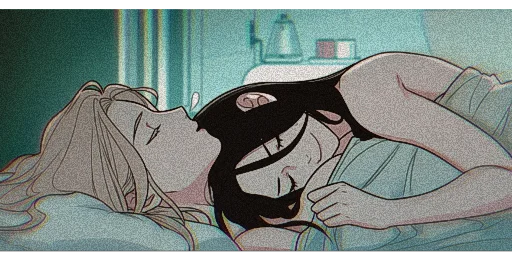 😴 Стикер «Ян Гёрин и На Джуён» для Telegram