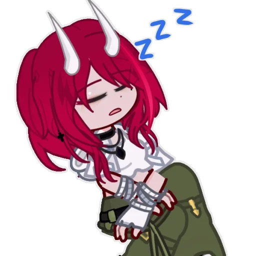 💤 Стикер «Gacha game» для Telegram