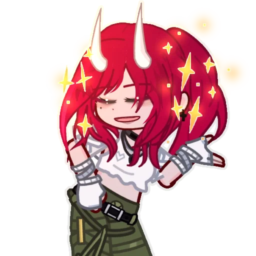✨ Стикер «Gacha game» для Telegram