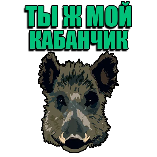 ❤️ Стикер «Кабанчик» для Telegram
