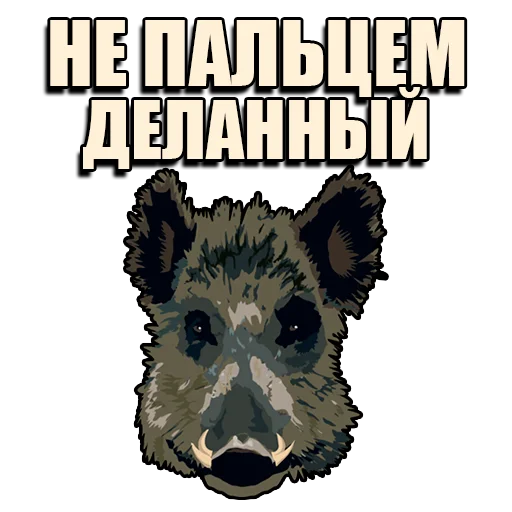 ☝️ Стикер «Кабанчик» для Telegram