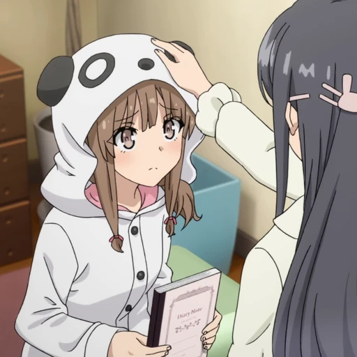 🐼 Стикер «Kaede Azusagawa» для Telegram