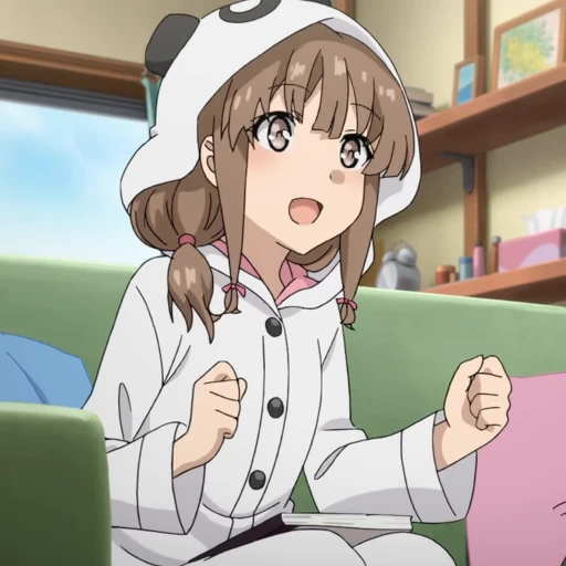 🐼 Стикер «Kaede Azusagawa» для Telegram