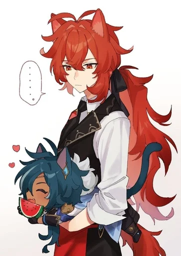 ✨ Стикер «Kaeya and Diluc» для Telegram
