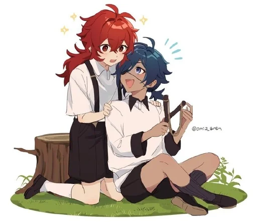✨ Стикер «Kaeya and Diluc» для Telegram