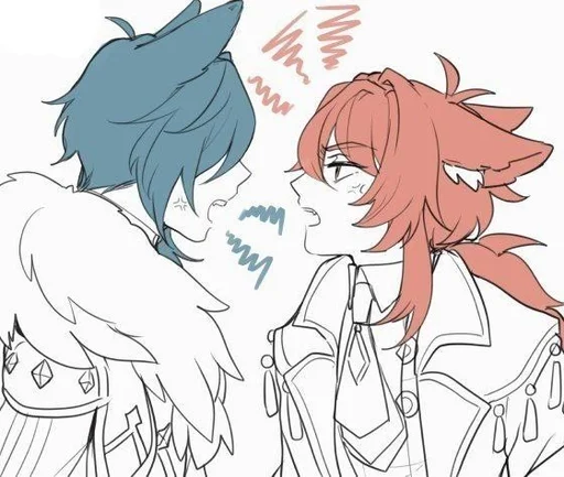 ✨ Стикер «Kaeya and Diluc» для Telegram