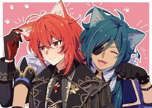 ✨ Стикер «Kaeya and Diluc» для Telegram