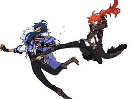 ✨ Стикер «Kaeya and Diluc» для Telegram