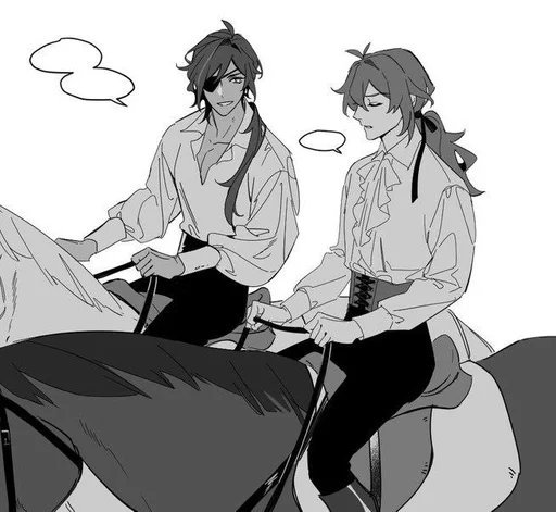 ✨ Стикер «Kaeya and Diluc» для Telegram