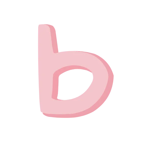🤩 Эмодзи «Буквы и иконки в розовом и зелёном цвете, векторные» для Telegram