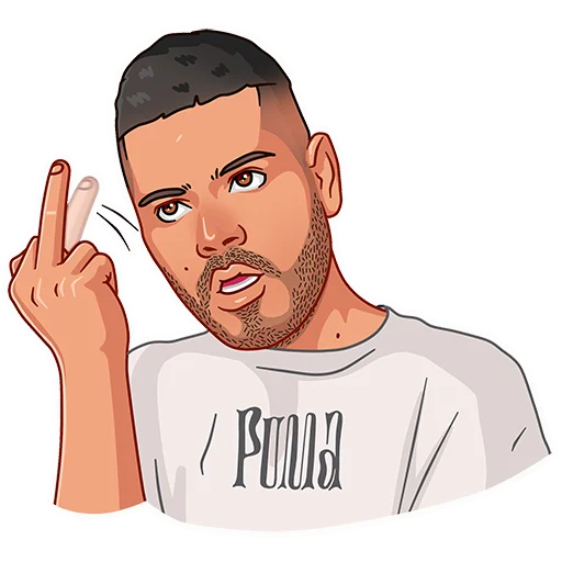 🖕 Стикер «KAGRAMANA» для Telegram