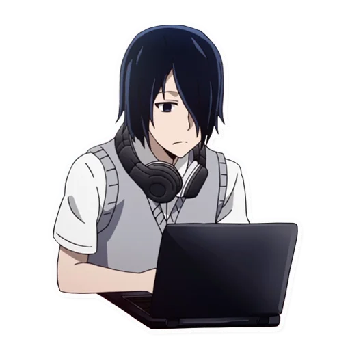 👨‍💻 Стикер «Kaguya-sama wa Kokurasetai Tensai-tachi no Renai Zunousen» для Telegram