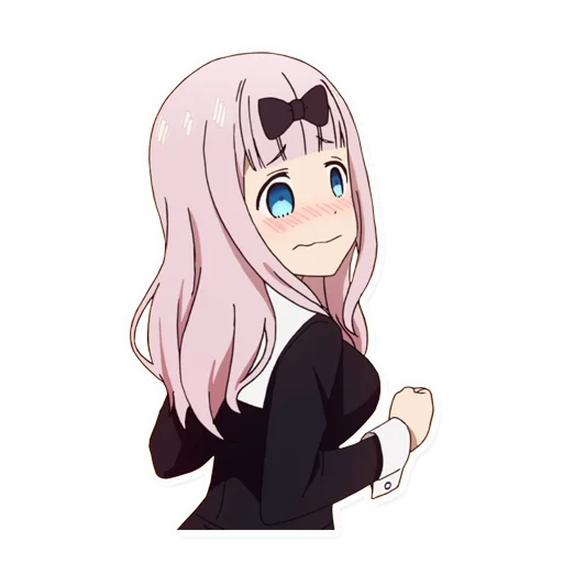 😖 Стикер «Kaguya-sama wa Kokurasetai Tensai-tachi no Renai Zunousen» для Telegram