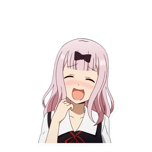 😝 Стикер «Kaguya-sama wa Kokurasetai Tensai-tachi no Renai Zunousen» для Telegram