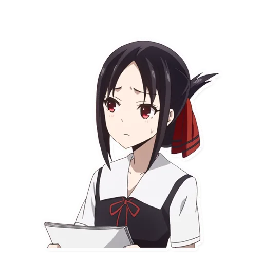 😟 Стикер «Kaguya-sama wa Kokurasetai Tensai-tachi no Renai Zunousen» для Telegram