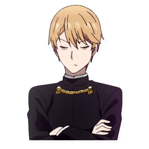 🤔 Стикер «Kaguya-sama wa Kokurasetai Tensai-tachi no Renai Zunousen» для Telegram