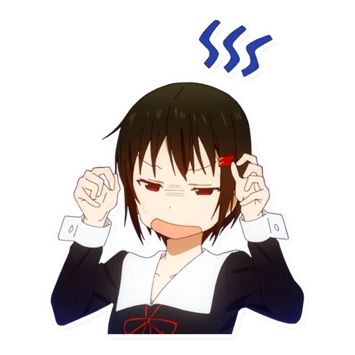 😬 Стикер «Kaguya-sama wa Kokurasetai Tensai-tachi no Renai Zunousen» для Telegram