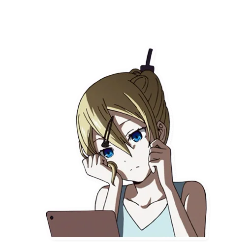 💻 Стикер «Kaguya-sama wa Kokurasetai Tensai-tachi no Renai Zunousen» для Telegram
