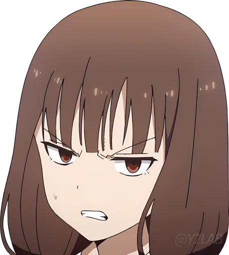 😠 Стикер «Kaguya-sama wa Kokurasetai (Love is War - Ultra Romantic)» для Telegram
