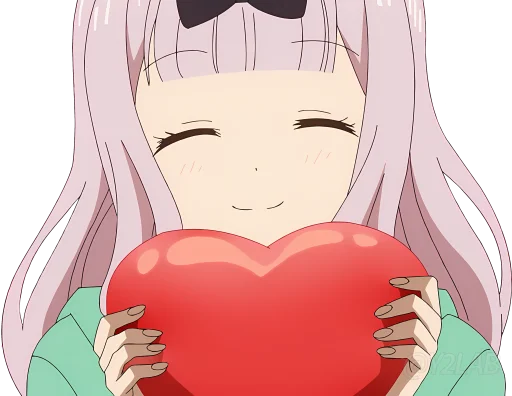 ❤ Стикер «Kaguya-sama wa Kokurasetai (Love is War - Ultra Romantic)» для Telegram