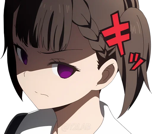 😡 Стикер «Kaguya-sama wa Kokurasetai (Love is War - Ultra Romantic)» для Telegram