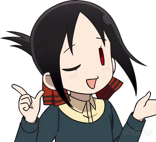😜 Стикер «Kaguya-sama wa Kokurasetai (Love is War - Ultra Romantic)» для Telegram