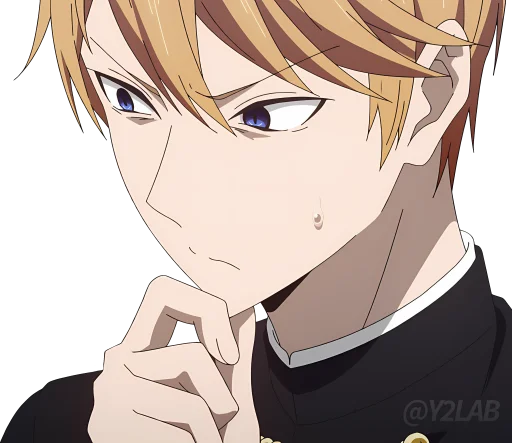 🤔 Стикер «Kaguya-sama wa Kokurasetai (Love is War - Ultra Romantic)» для Telegram