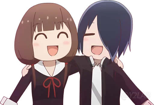 🤝 Стикер «Kaguya-sama wa Kokurasetai (Love is War - Ultra Romantic)» для Telegram