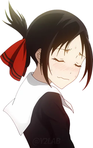🫣 Стикер «Kaguya-sama wa Kokurasetai (Love is War - Ultra Romantic)» для Telegram
