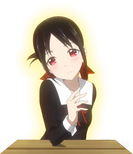 💪 Стикер «Kaguya-sama wa Kokurasetai (Love is War - Ultra Romantic)» для Telegram