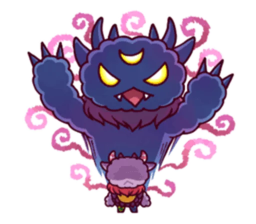 👹 Стикер «Kaiju Nemuke Sticker-English ver.» для Telegram