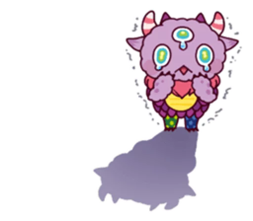 😫 Стикер «Kaiju Nemuke Sticker-English ver.» для Telegram