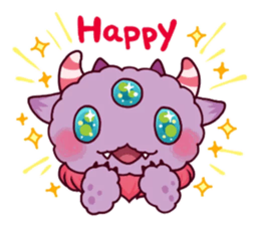 😃 Стикер «Kaiju Nemuke Sticker-English ver.» для Telegram