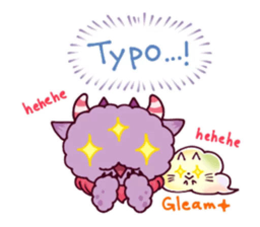 🤗 Стикер «Kaiju Nemuke Sticker-English ver.» для Telegram
