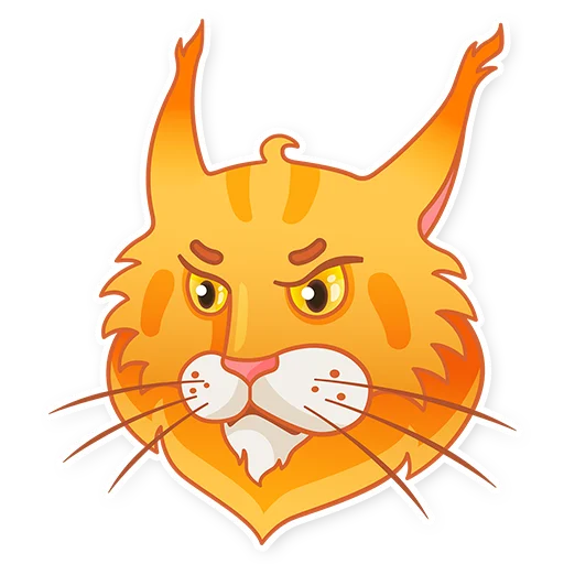 😠 Стикер «Kaiser Maine Coon» для Telegram