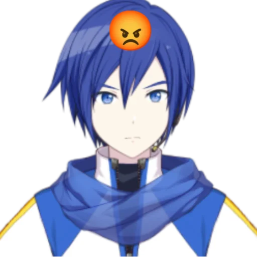 😡 Стикер «синий ушлепок Kaito» для Telegram