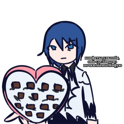 🍧 Стикер «синий ушлепок Kaito» для Telegram