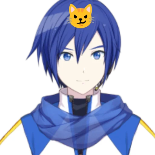 😼 Стикер «синий ушлепок Kaito» для Telegram