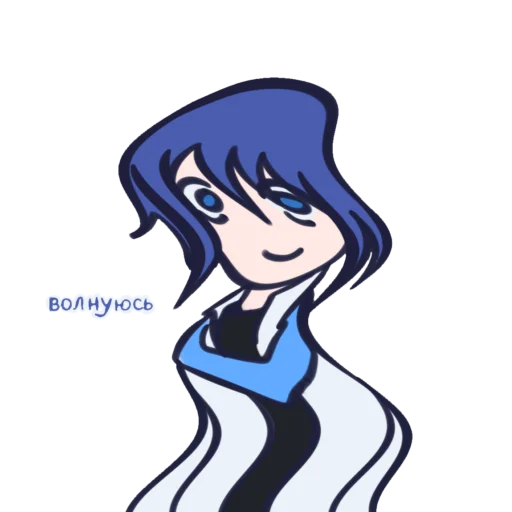 🍧 Стикер «синий ушлепок Kaito» для Telegram