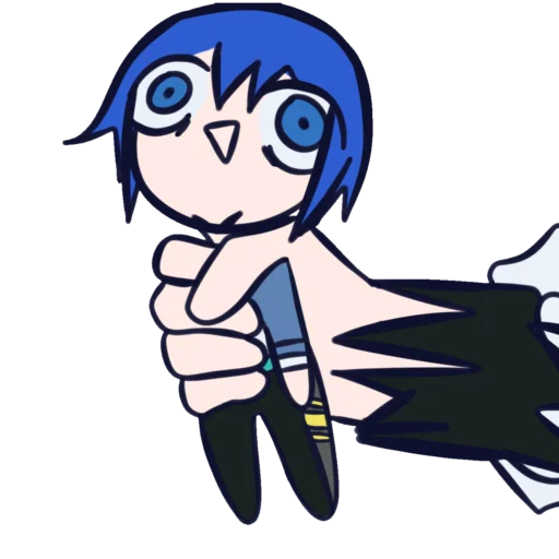 🍧 Стикер «синий ушлепок Kaito» для Telegram