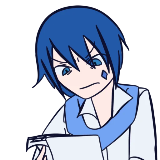 🍧 Стикер «синий ушлепок Kaito» для Telegram