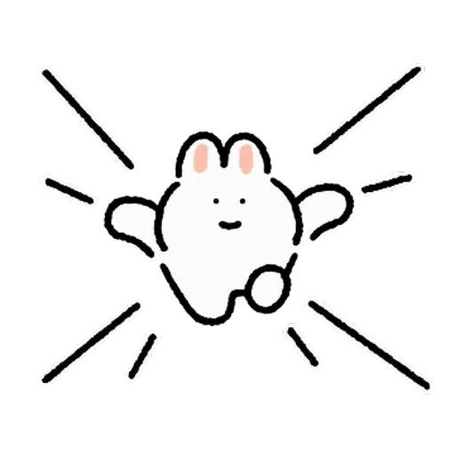 ⭐ Стикер «милый заяц» для Telegram
