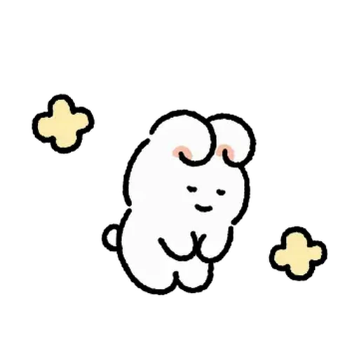 ⭐ Стикер «милый заяц» для Telegram