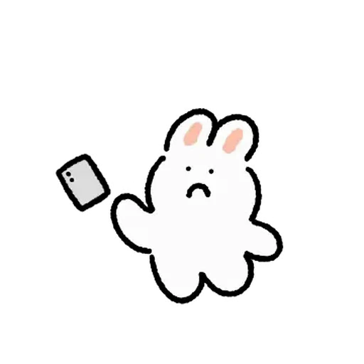 ⭐ Стикер «милый заяц» для Telegram