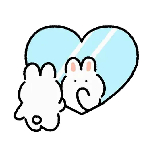⭐ Стикер «милый заяц» для Telegram